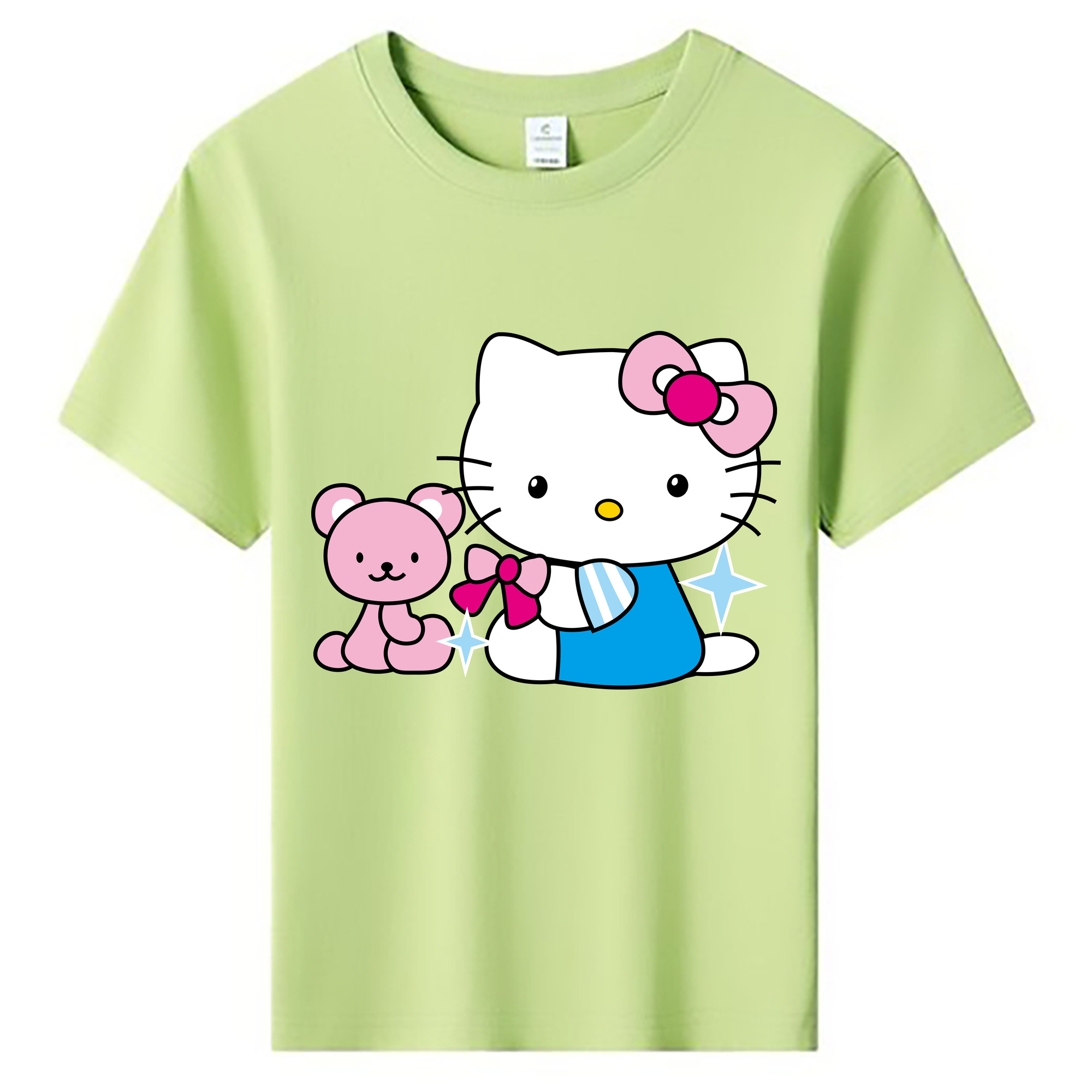 （画像用） Hello Kitty ハローキティ 綿100％キッズTシャツ（フロントプリント）